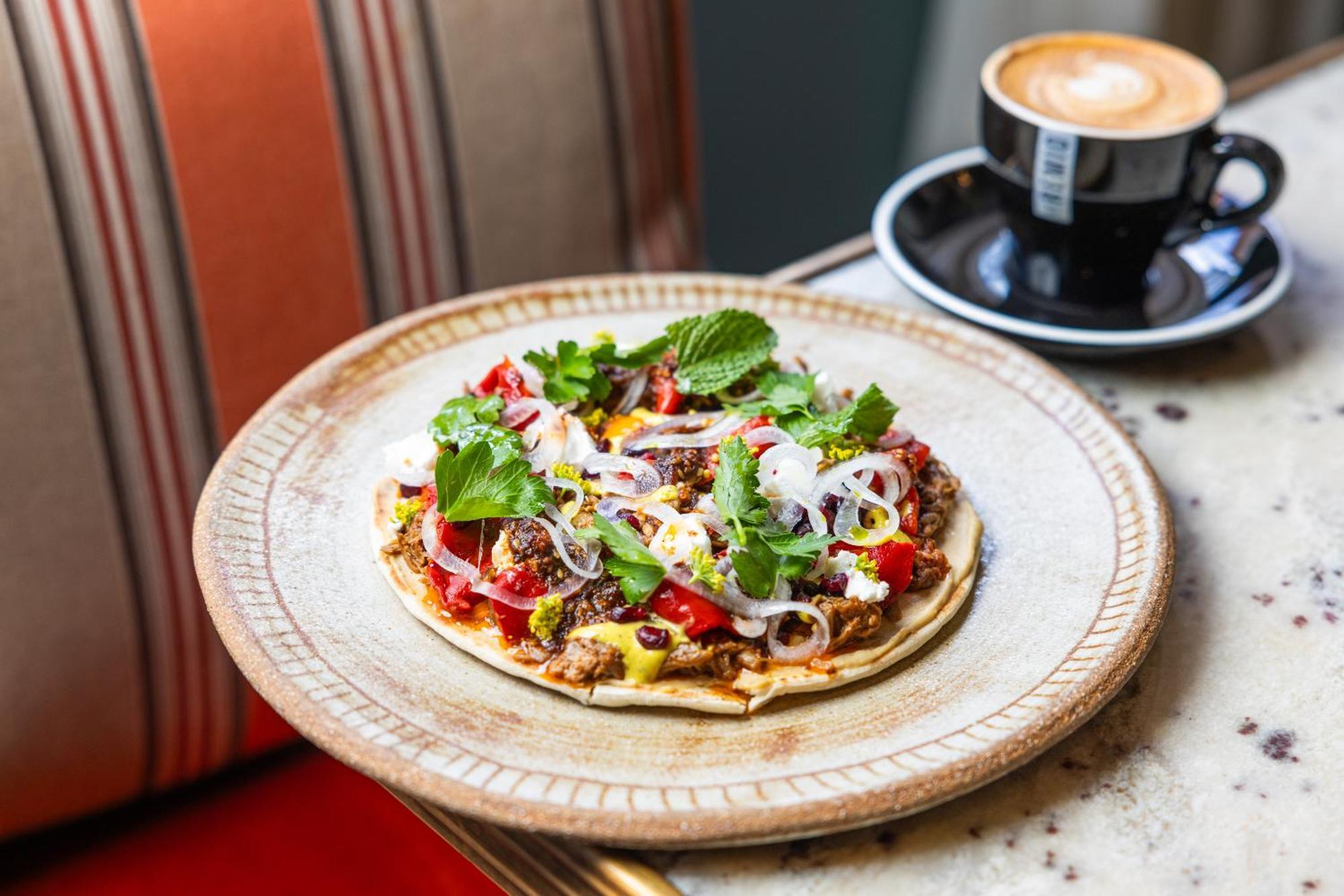 Ovolo The Valley Brisbane Bagian luar foto A vegan pizza at the restaurant
